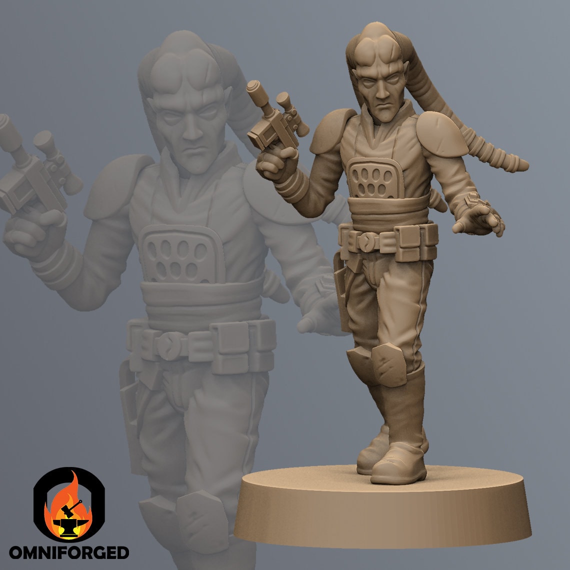 Freedom Fighter Leader Star wars Legion Miniature 3D Printed Resin Mini - Picture 2 of 3