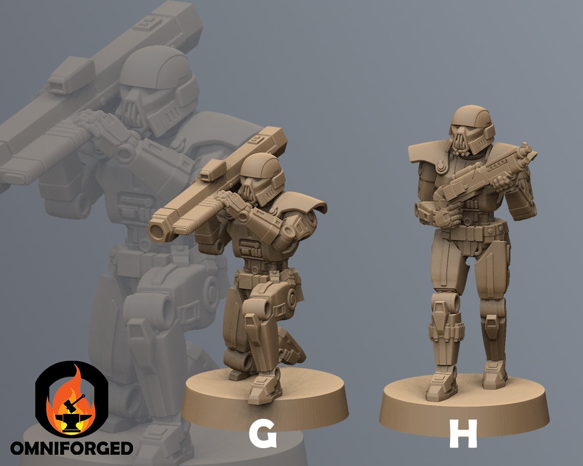 Terror Troopers Star Wars Legion Shatterpoint Anvilrage 3D Printed Mini - Picture 13 of 16