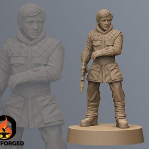 Insurgent General Carlist SW Legion RPG 3D Printed Sci-FI Miniature Mini