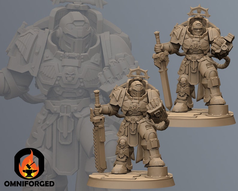 Tribune Siderum Knights Ghamak 3D Printed Miniature image 1