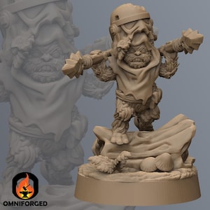 Ewok Warrior with spears Endor SW Legion Miniature Mini RPG Sci-FI