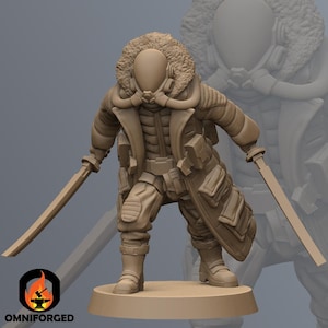 ロードセッターローニン サイバーパンク ユニット9 3Dプリント RPG SF ミニチュア ミニフィギュア 32 mm
