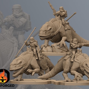 Stormsoldier Cavalry | Anvilrage Studios | Legion Scale | 3D Printed Figure