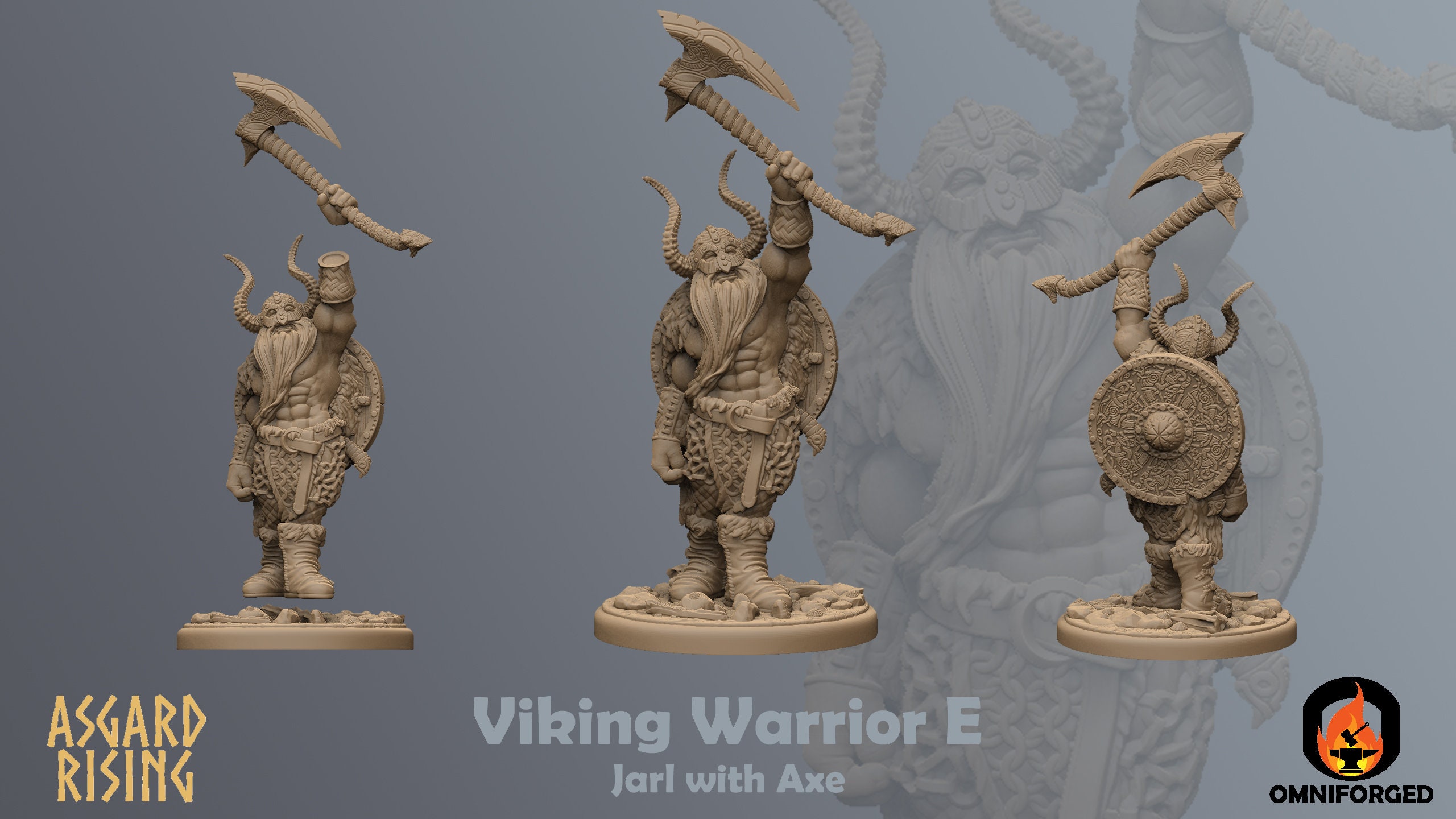 Viking Warriors | Asgard Rising | 32 mm | Juegos de mesa | RPG | D&D | 3D Pri - Imagen 13 de 15