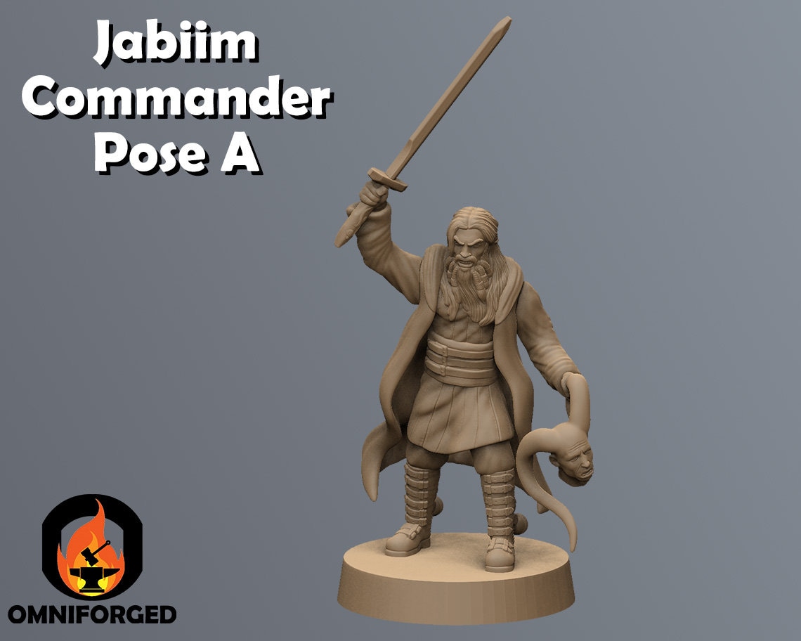 Jabiim Commander | Black Remnant | Tabletop Gaming | 3D Printed Miniature - Picture 4 of 6