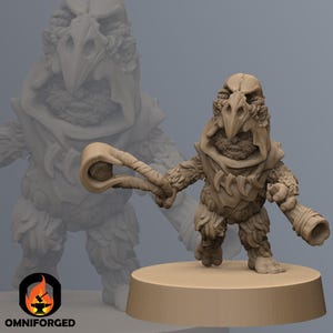 Ewok Warrior with sling and horn Endor SW Legion Miniature Mini RPG Sci-FI