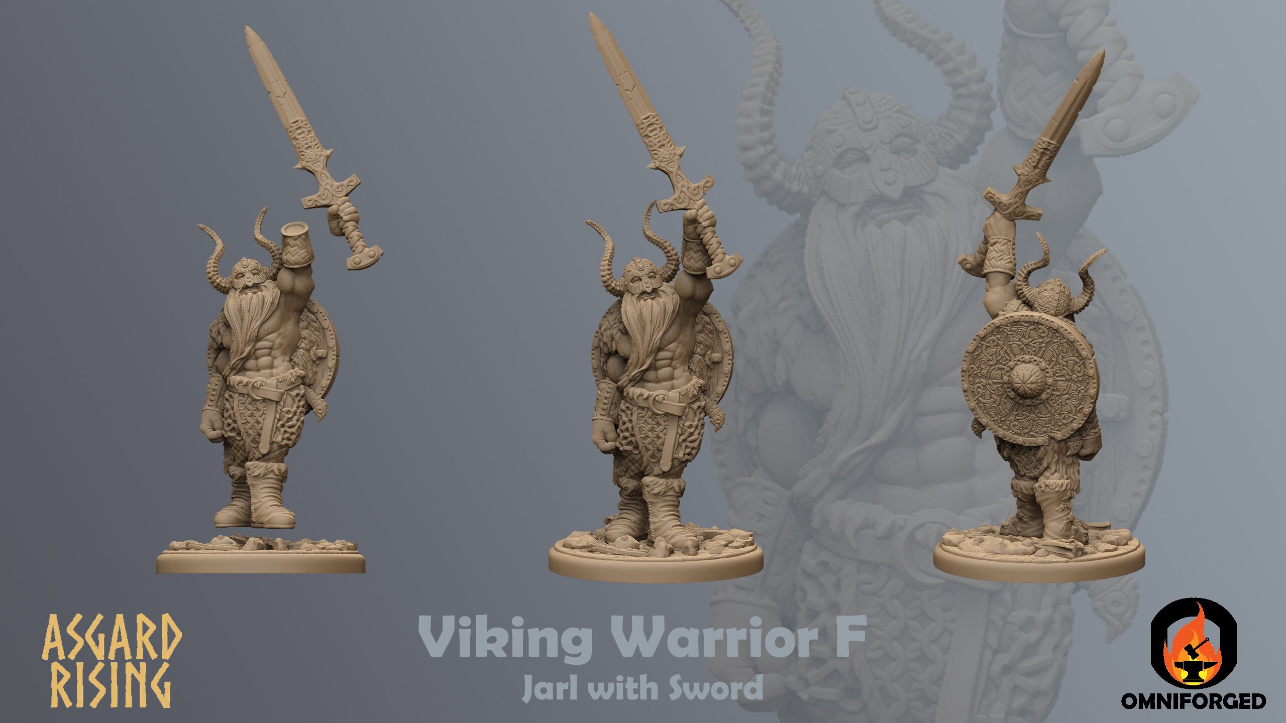 Viking Warriors | Asgard Rising | 32 mm | Juegos de mesa | RPG | D&D | 3D Pri - Imagen 14 de 15