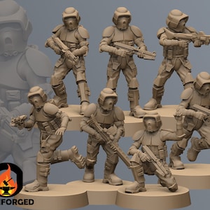 Republic Scouts | Blue Wolf Miniatures | Legion Scale | 3D Printed Figure