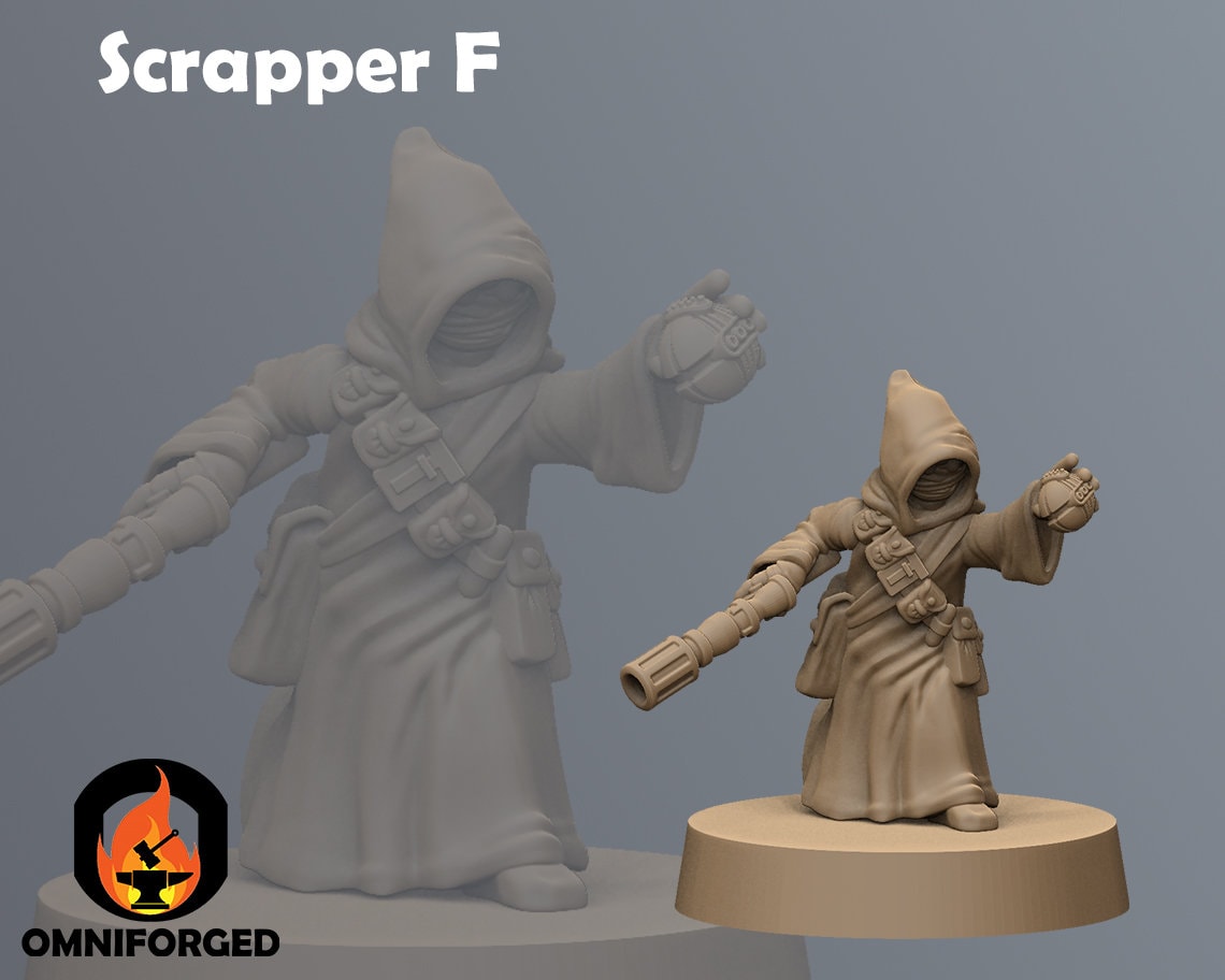 Sand Scrappers Star Wars Legion Shatterpoint Jawa 3D Printed Mini Miniature - Picture 15 of 19
