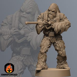 Furball Warleader SW Legion RPG 3D Printed Sci-FI Miniature Mini