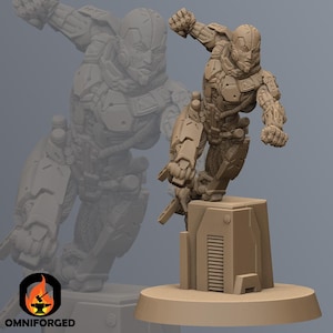 アルテミス サイバーパンク ユニット9 3Dプリント RPG SF ミニチュア ミニフィギュア 32 mm