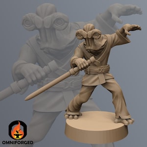 Mystical Hammerhead Warrior SW Legion RPG 3D Printed Sci-FI Miniature Mini
