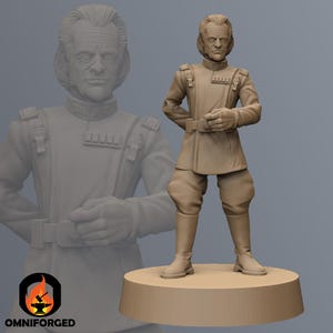 Director Lio Partagaz Standing SW Legion RPG 3D Printed Sci-FI Miniature Mini
