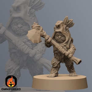 Ewok Warrior with Axe Endor SW Legion Miniature Mini RPG Sci-FI