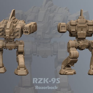 Razorback Alternate Battletech Miniature RZK-9S Mechwarrior - Etsy