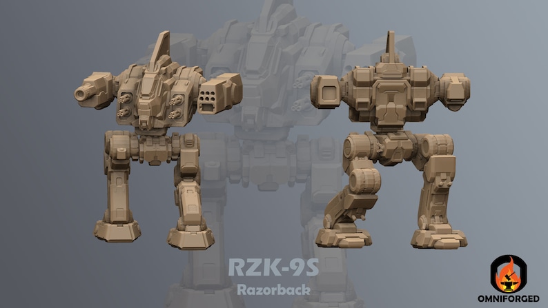 Razorback Alternate Battletech Miniature RZK-9S - Etsy