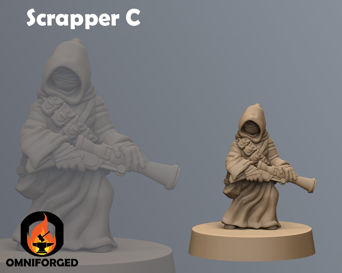 Sand Scrappers Star Wars Legion Shatterpoint Jawa 3D Printed Mini Miniature - Picture 12 of 19