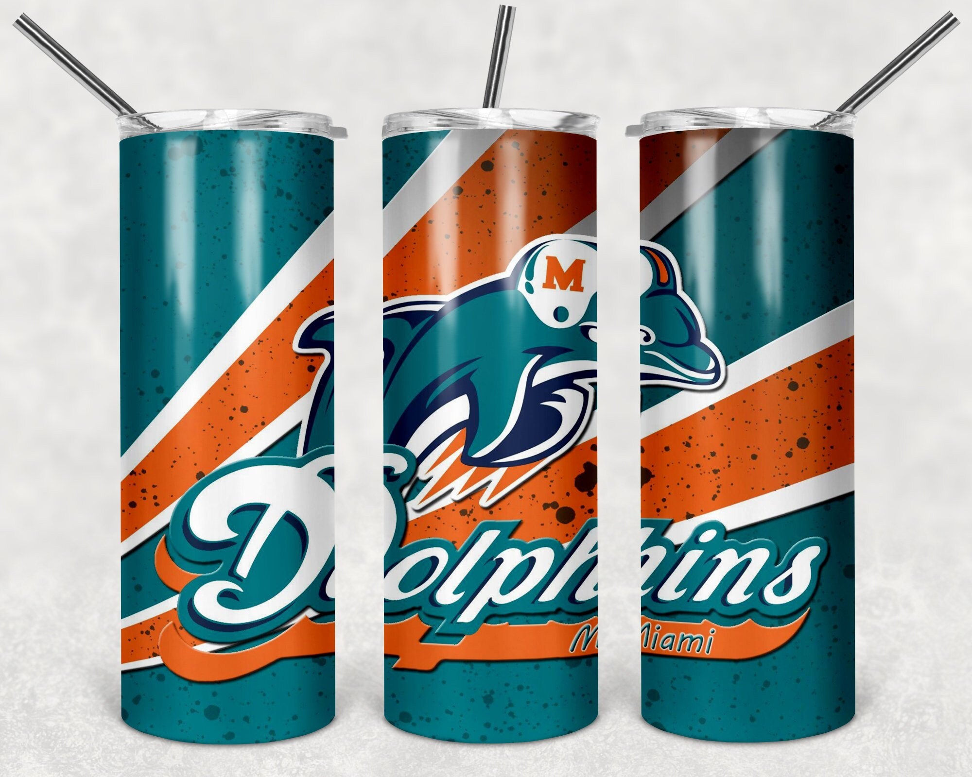 Miami dolphins nfl tumbler wrap sublimation waterslide jpg Etsy