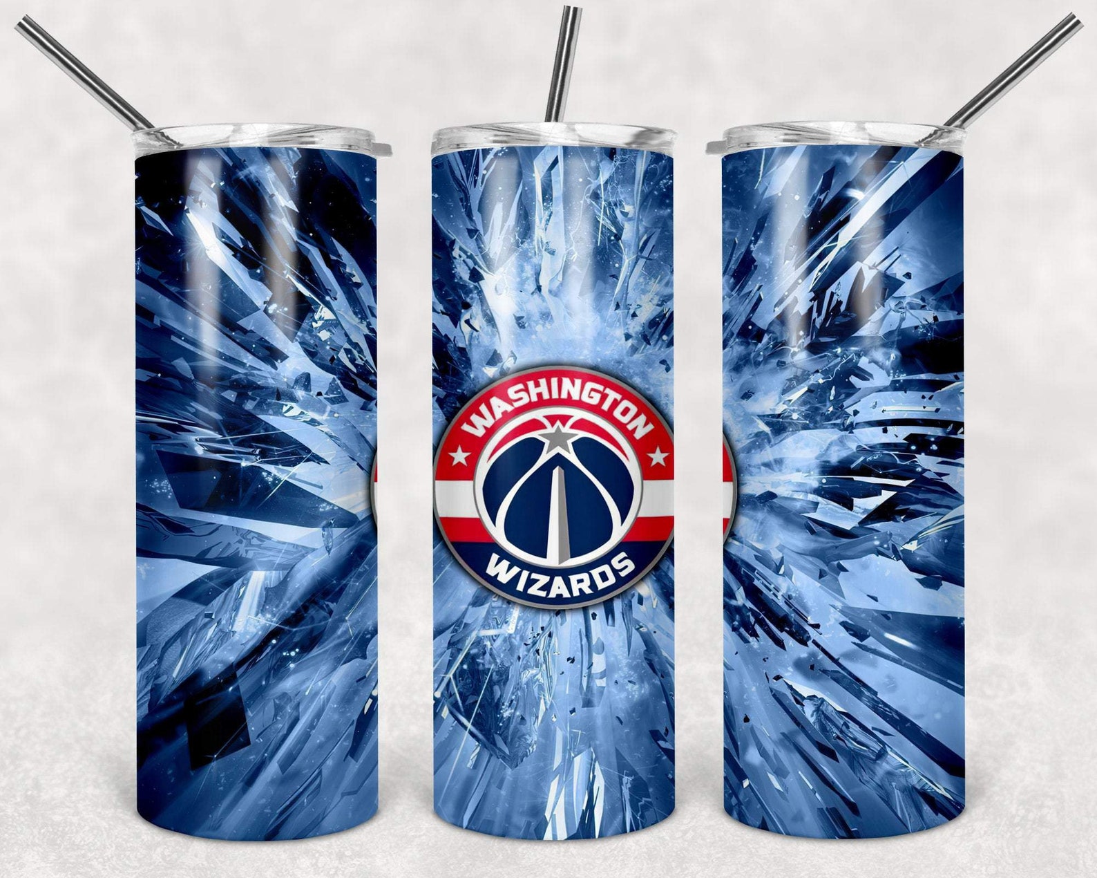 Washington wizards nba tumbler wrap sublimation waterslide | Etsy