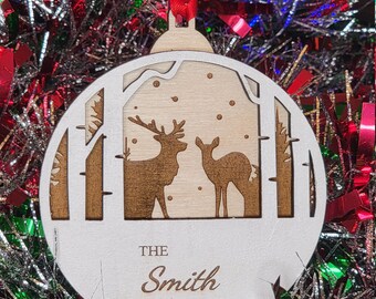 Handmade Winter Scene Ornament