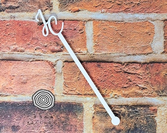 Personalized Drink Stirrers/Custom Stir Sticks/Initial Wedding Swizzle Sticks/Gift