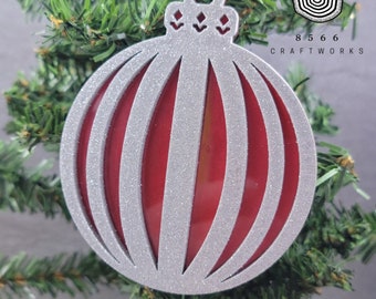 Old Fashioned Christmas Ornament, Christmas Ornament, Ball Ornament