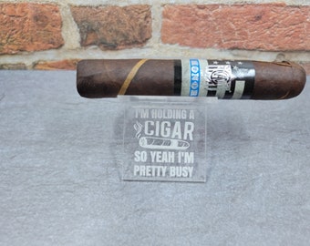 cigar holder, white elephant gifts funny stocking stuffers for Dad, Christmas gifts for brother in law, smoking accessories men, cigar stand