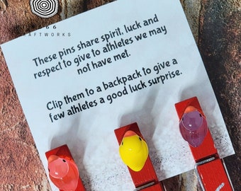 Good Luck Pin Saying, Cheerleading Pin Poem, Cheer Clothes Pin Backing