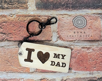 I Love My Dad Keychain, Fathers Day Key Chain, Dad Gift, Key Chain, Tools