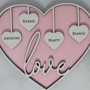 Personalized Heart Plaque