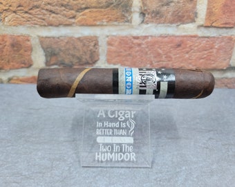 Two in the Humidor, Cigar Stand, Groomsmen gift, Father's Day Gift, Stocking Stuffer, Cigar Gift, Whiskey, Cigar Holder, Smoking Gift,