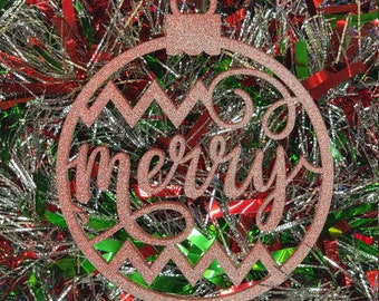 Merry Christmas Ball Ornament