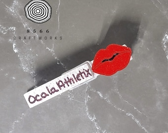 Cheerleading Lips, Cheer Pin Decorations, Lucky Cheer Lip Charm