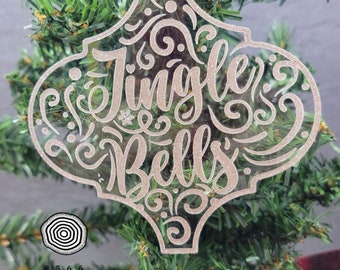 Clear Acrylic Traditional Shaped Ornaments