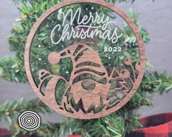tomte gnome ornament wood, cute Christmas ornaments handmade, gnome gifts, nisse ornament 2022, merry Christmas ornament for tree, secret