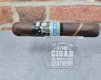 aging like a fine cigar personalized cigar holder, cigar accessories for dad, funny 50th birthday gift for men step dad gift, custom cigar
