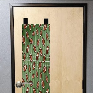 Football  Teacher Classroom Window Cover Safety Security, Emergency School.  Made with Snaps for easy storage + Free Shipping
