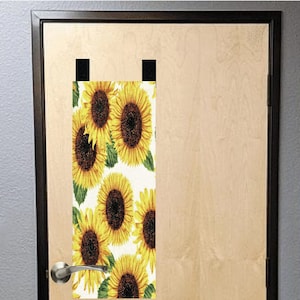 Sunflower  Teacher Classroom Window Cover Safety Security, Emergency School.  Made with Snaps for easy storage + Free Shipping