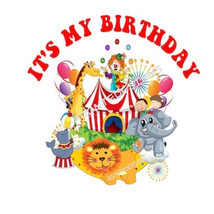 Circus Birthday Png Jpeg