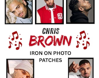 Chris Brown Breezy Photo Iron On Patches (2.5x2.5 inches)