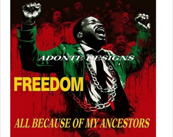 JUNETEENTH Freedom, Tote, Tumbler, Canvas Tshirts and More