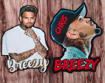 Chris Brown Iron-On Photo Patch: Breezy Bowl Tour, DIY Jacket/Shirt