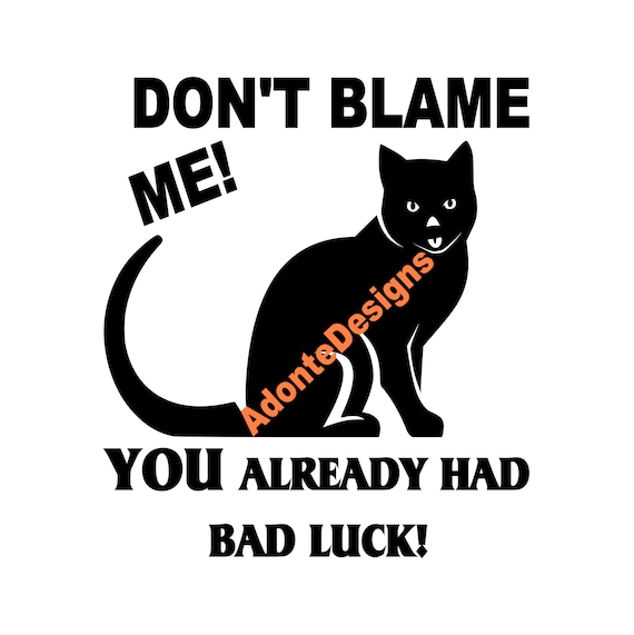Black Cat Halloween Funny Design (PNG, SVG, JPEG)