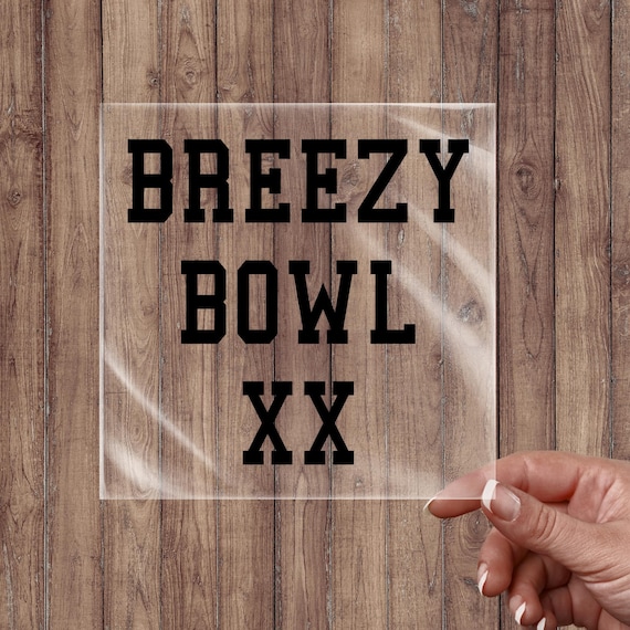 Chris Brown Iron On Vinyl Transfer: Breezy Bowl DIY T-Shirt Design