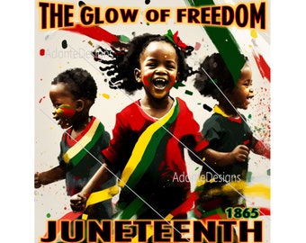 Juneteenth 1865 Child Design: Freedom Glow (Digital Download)