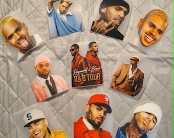 Chris Brown DTF Transfer Variety Pack – 10 Piece Bundle (9 + 1 FREE)