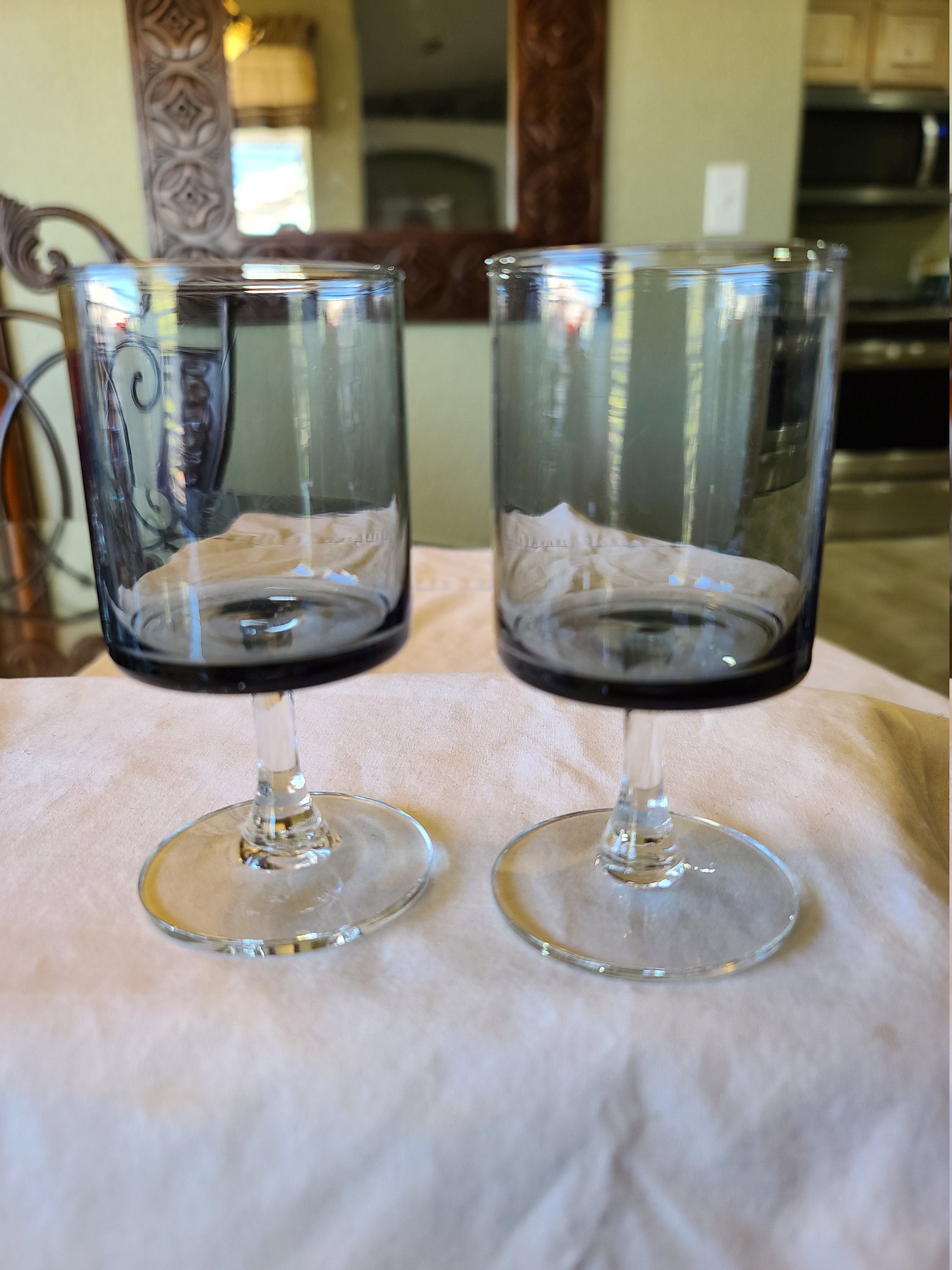 TAG Bubble Glass Stemless Wine Glass Smoke Grey