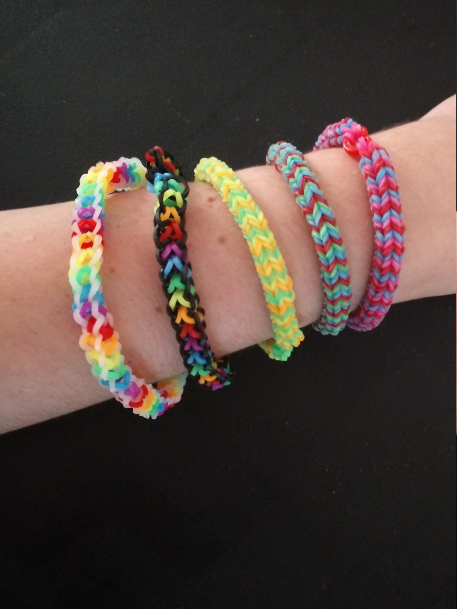 Colorful Fun Stylish Handmade Rubber Band Bracelet Etsy