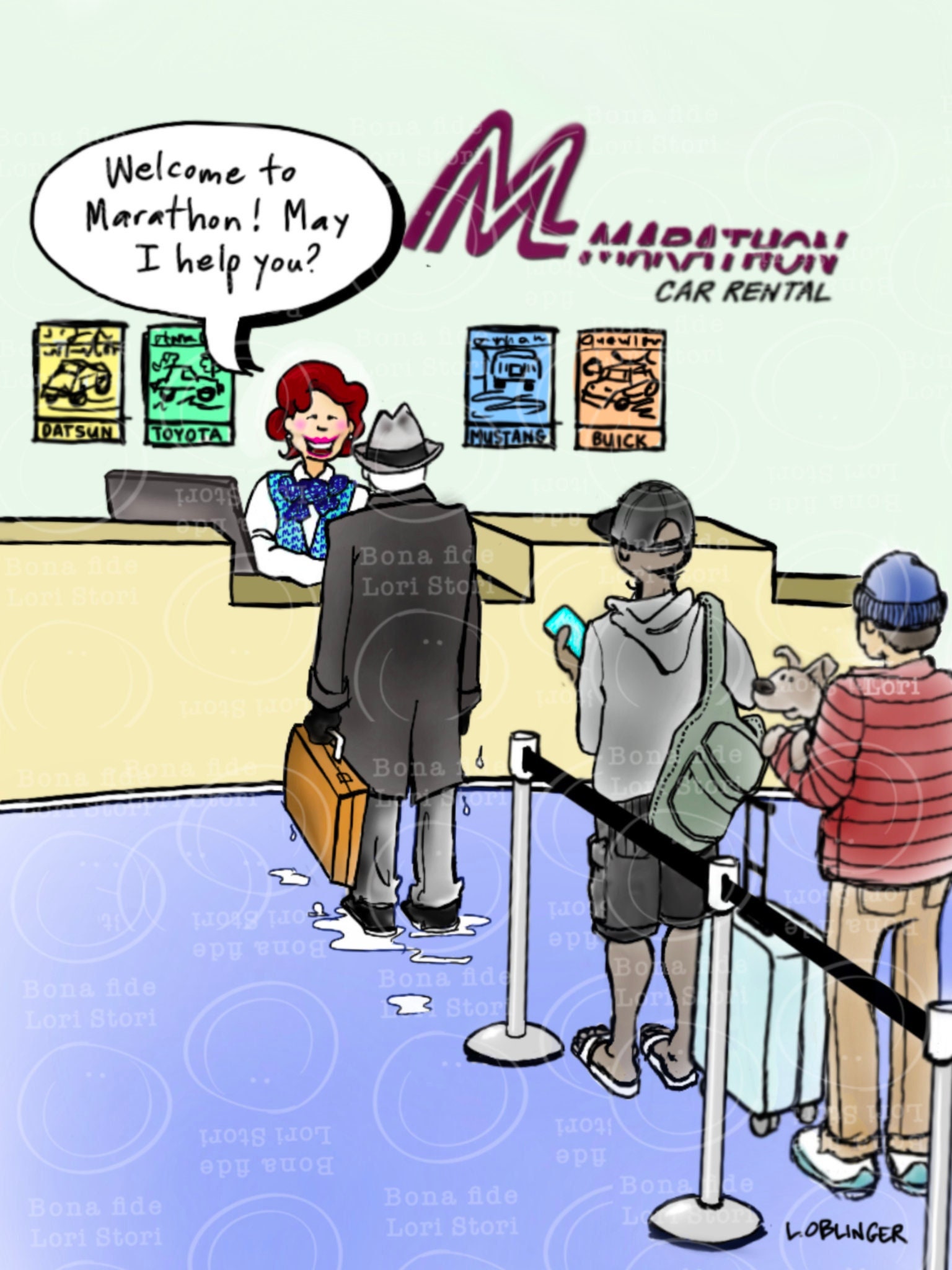 Marathon Car Rental Planes Trains and Automobiles - Marathon Car Rental Thanksgiving Card ...
