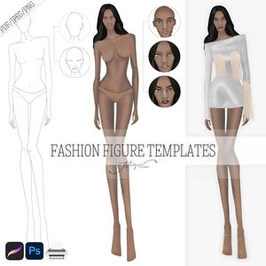 Fashion Design Croquis Figure - Template #10 - Template for Fashion Illustrations / Fashion Figure / Design Croquis